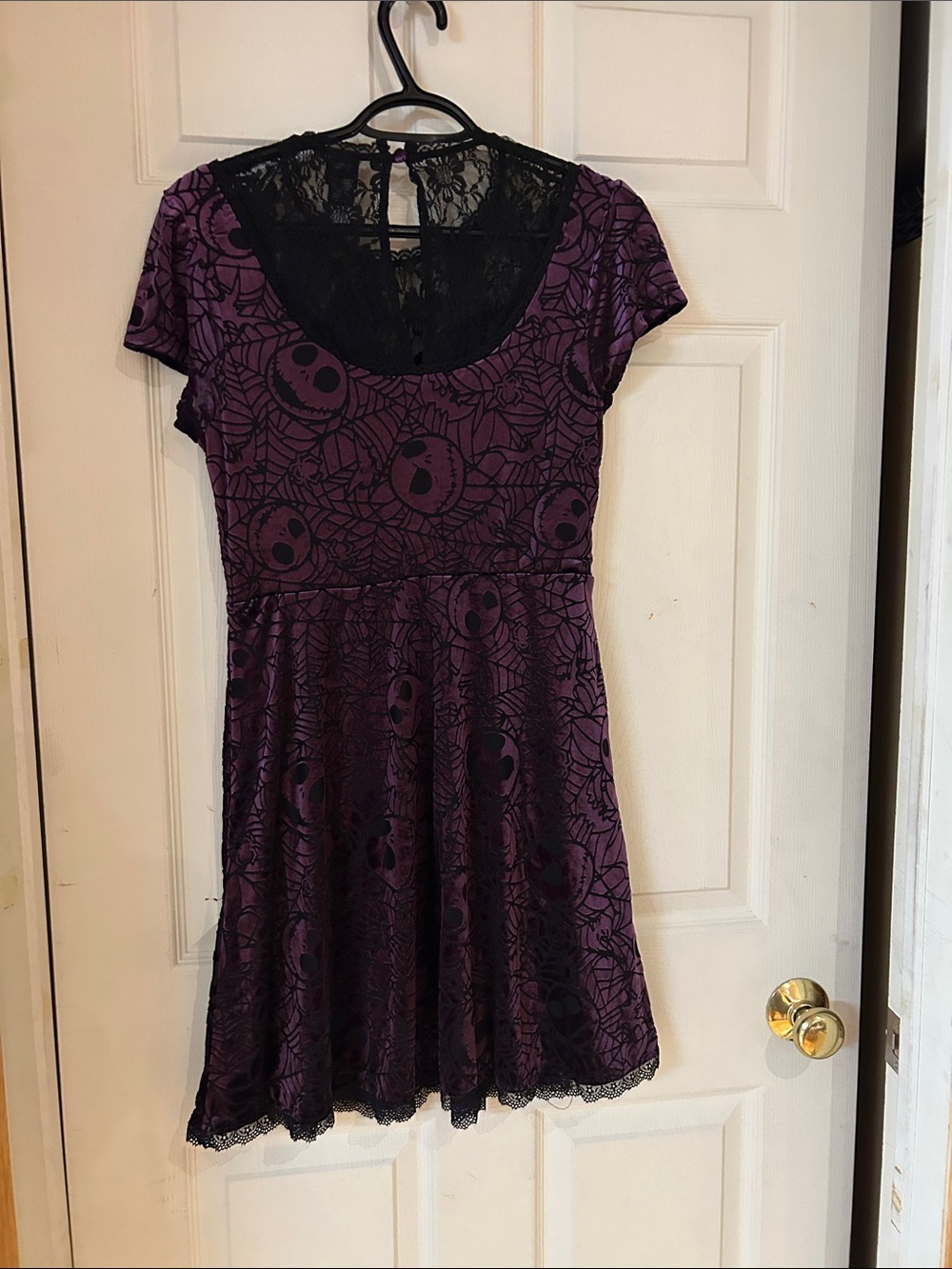 Hot Topic Purple and Black Lace nightmare before Christmas Mini Dress - Picture 5 of 5
